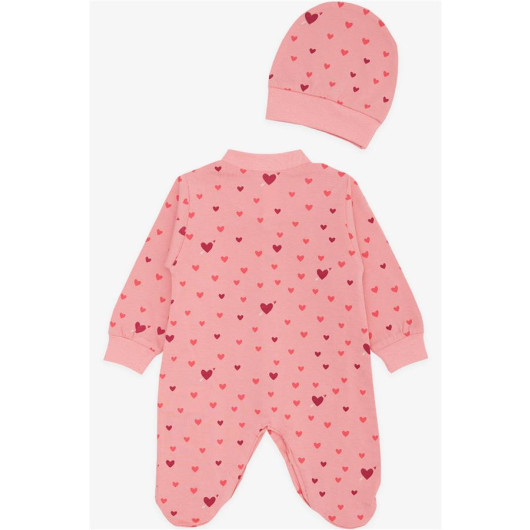 Baby Girl Booty Rompers Colorful Heart Patterned Pomegranate (4 Months)