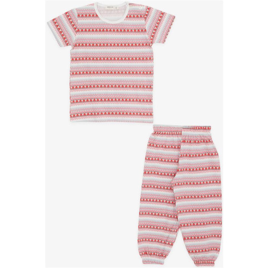 Baby Girl Pajama Set Patterned Mix Color (9 Months-3 Years)