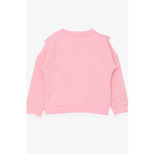 Baby Girl Sweatshirt Guipure Powder (1.5-5 Years)