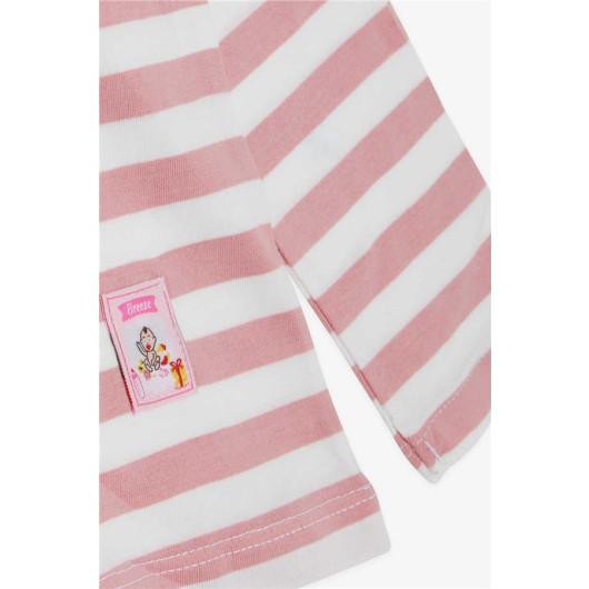 Baby Girl Long Sleeve T-Shirt Striped Rosepurple (9 Months-3 Years)