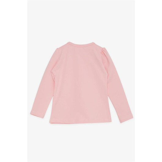 Baby Girl Long Sleeve T-Shirt Pink With Laced Bow (6 Months-2 Years)