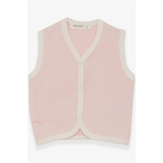 Baby Girl Vest Snap Snap Salmon (0-9 Months)
