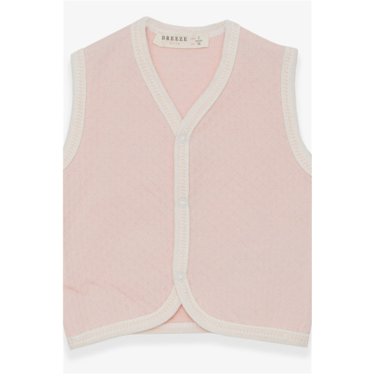 Baby Girl Vest Snap Snap Salmon (0-9 Months)