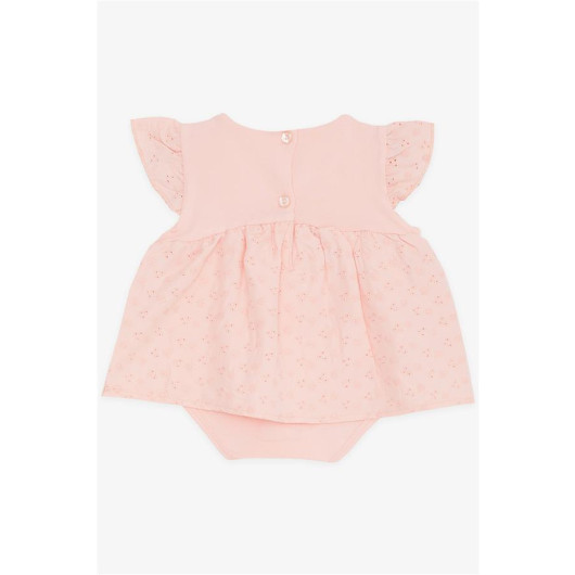 Newborn Baby Girls Pink Lace Dress (6Mths-2Yrs)