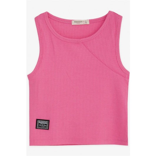 Girls' Sleeveless T-Shirt, Pink (9-14 Years)