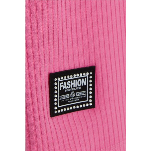 Girls' Sleeveless T-Shirt, Pink (9-14 Years)