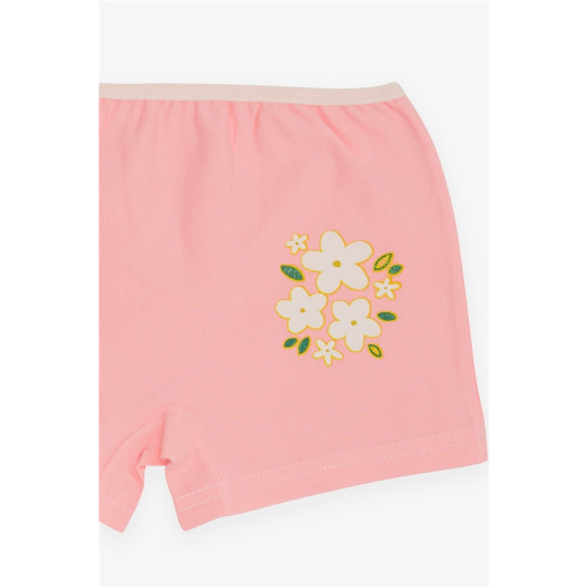 Girl's Boxer Floral Printed Pink (5-11 Years)