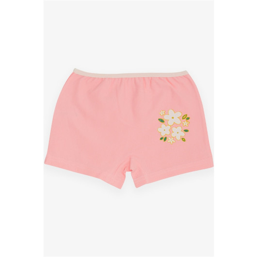 Girl's Boxer Floral Printed Pink (5-11 Years)