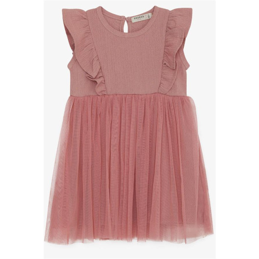Girl's Dress Tulle Frilly Frilly Rose (3-8 Ages)