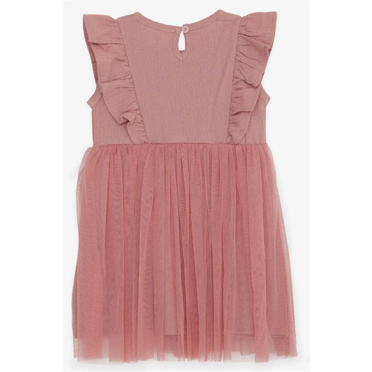 Girl's Dress Tulle Frilly Frilly Rose (3-8 Ages)