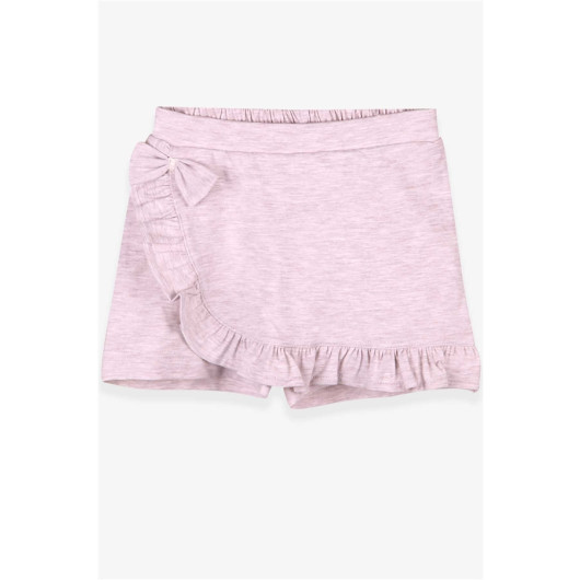 Girl Skirt Shorts Frilly Bow Beige (1.5-5 Years)