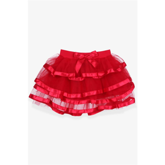 Girl's Skirt Tulle Red (Age 9-10)