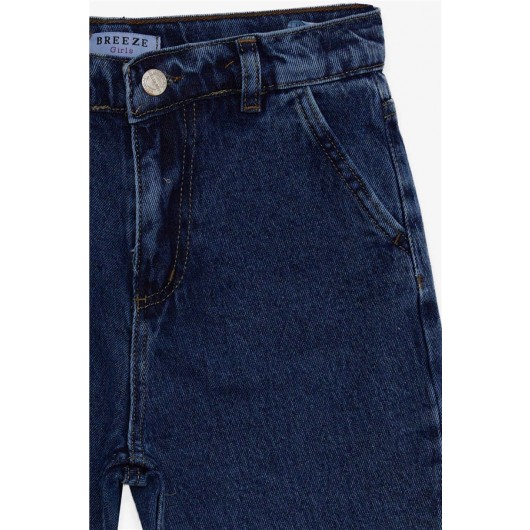 Girl's Jeans Bell-Length Blue (9-16 Age)