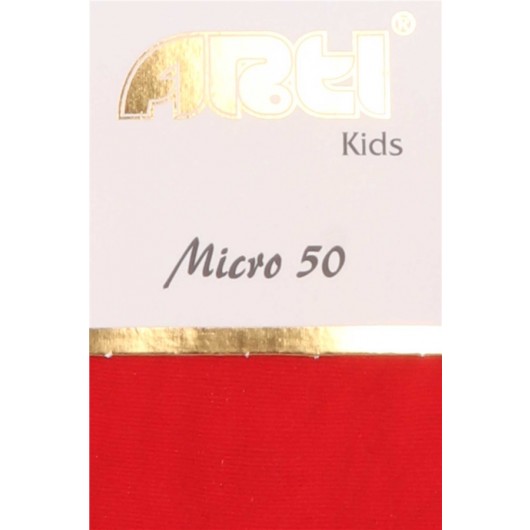 Girl's Tights Micro 50 Red (1-12 Years)