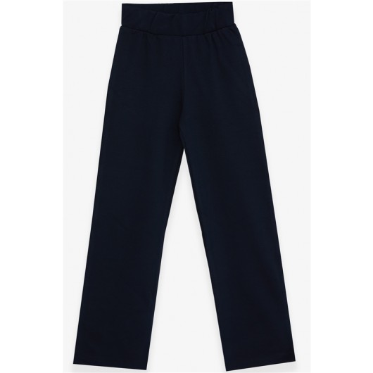 Girl's Trousers Basic Navy (8-14 Years)