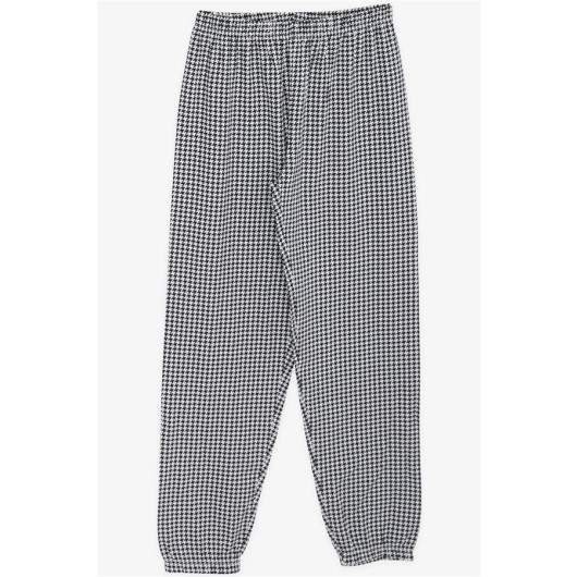 Girl's Pajamas Crowbar Pattern Black (9-12 Years)