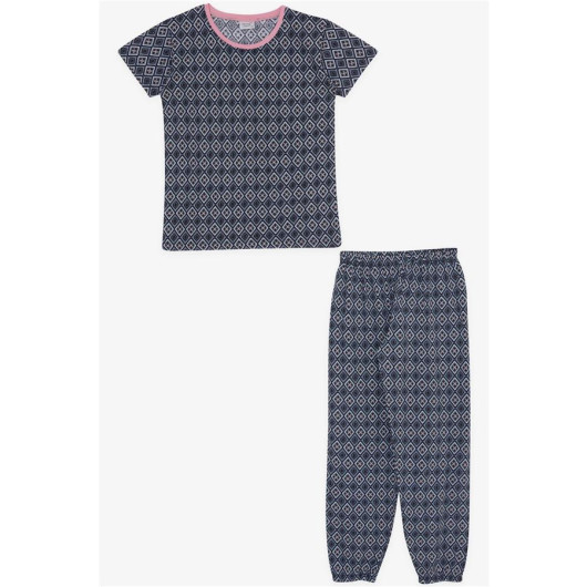Girl's Pajamas Set Patterned Mixed Color (9-14 Years)