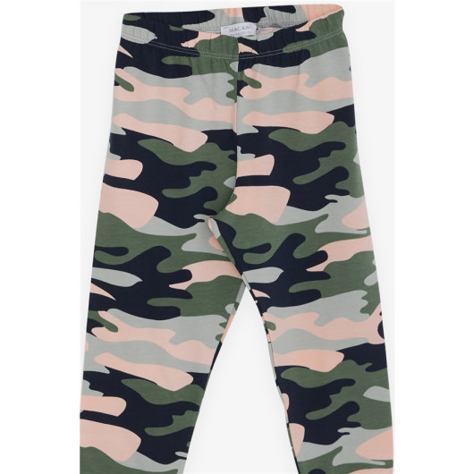 Girls' Pajamas Set Camouflage Patterned Mix Color (3-7 Years)