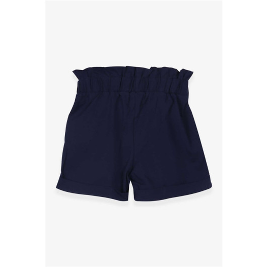 Girl's Shorts Lacy Navy Blue (8-14 Years)
