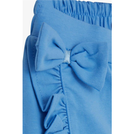 Girl Short Skirt Bow Frilly Blue (1.5-5 Years)