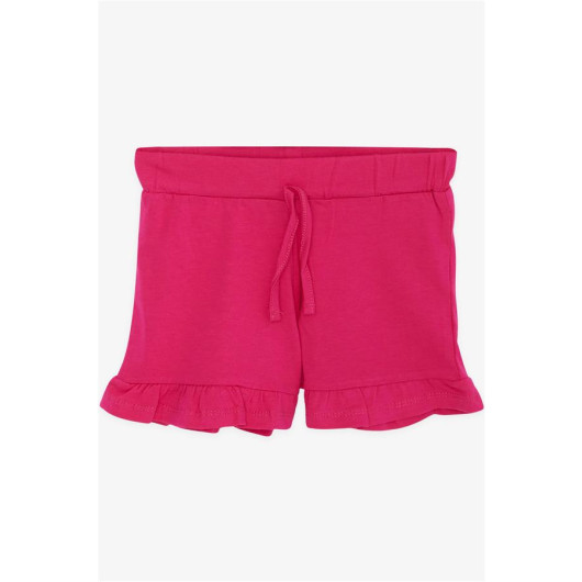 Girl's Shorts Set Printed Ecru (3-6 Years)