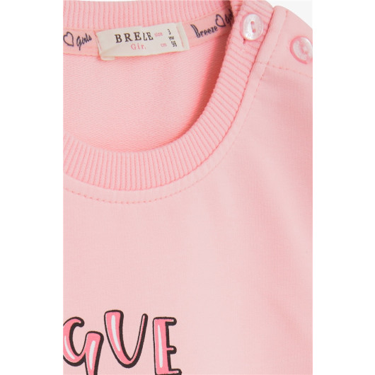 Girl's Sweatshirt Unicorn Printed Pink (2-6 Years)