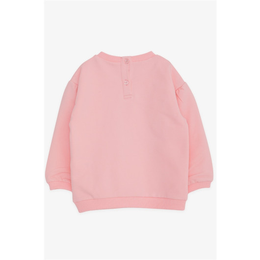 Girl's Sweatshirt Unicorn Printed Pink (9 Months-3 Years)