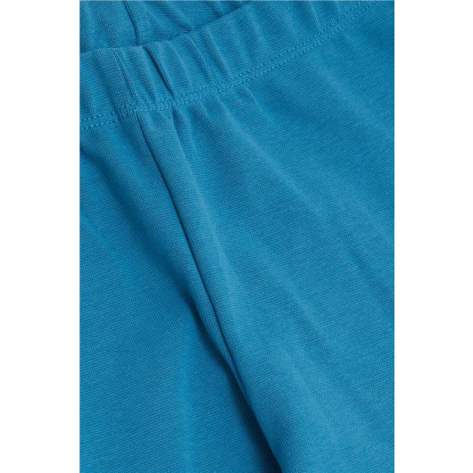 Girl's Tights Basic Blue (Age 4-8)