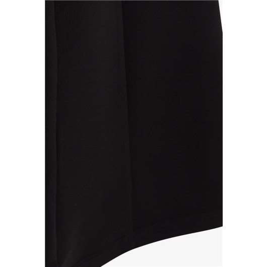 Girl's Leggings Trousers Flared Leg Basic Black (Age 9-14)