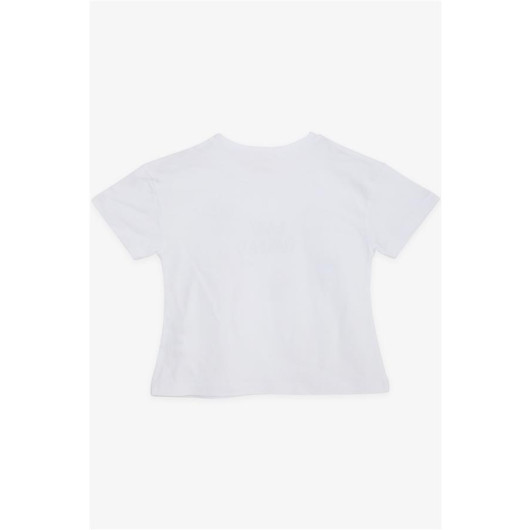 Girl T-Shirt Printed White (9-14 Years)