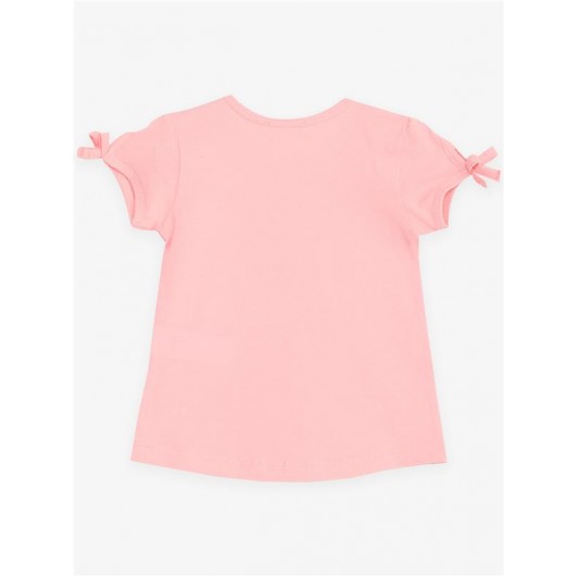 Girl's Pink Sequined T-Shirt (2-6Yrs)