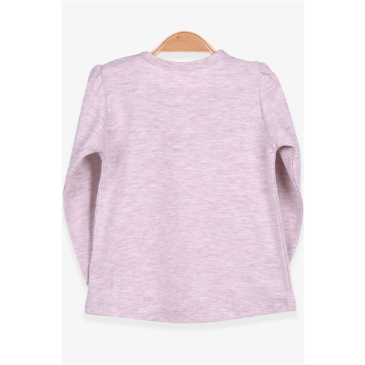 Girl Long Sleeve T-Shirt Guipure Beige Melange (1-4 Years)