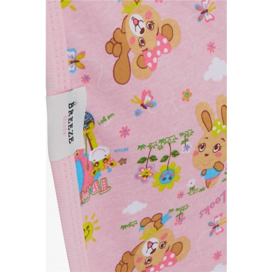 Newborn Baby Blanket Spring Themed Animal Pattern Pink