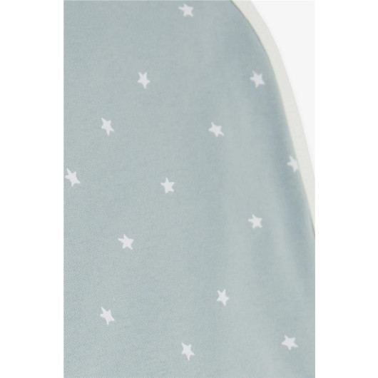 Newborn Baby Blanket Star Pattern Gray