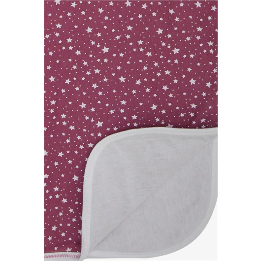 Newborn Baby Blanket Star Pattern Cherry Brunette (Standard)
