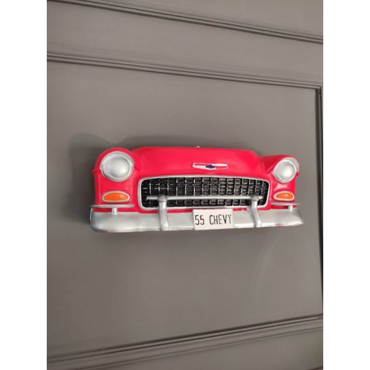 قطعة ديكور بشكل سيارة الشيفروليه للحائط ، ديكور الحائط ،مزخرفة لعشاق السيارات الكلاسيكية