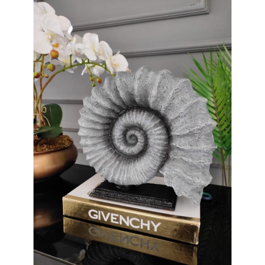 Snail Shaped Decor Piece, Gray Color, Office And Living Room Decoration, Home Gift