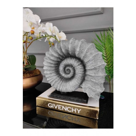 Gray Snail Ornament, Office And Living Room Decor, Home Gift, Side Decor And Table Decor