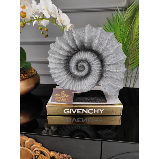 Snail Shaped Decor Piece, Gray Color, Office And Living Room Decoration, Home Gift