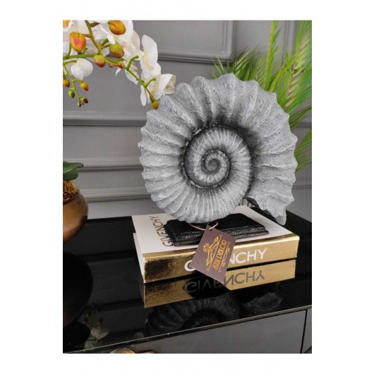 Gray Snail Ornament, Office And Living Room Decor, Home Gift, Side Decor And Table Decor