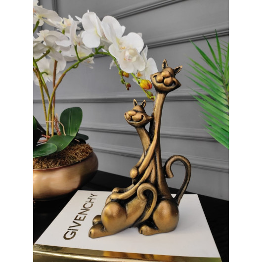 A Piece Of Decoration In The Shape Of Loving Cats - A Gift For The New Year