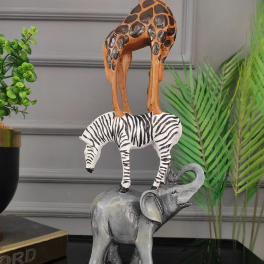 Safari Animal Decor Piece, Colorful Decorative, New Year's Gift