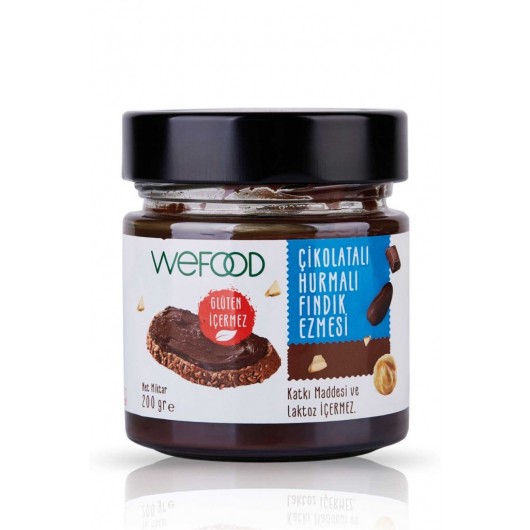 Wefood Chocolate Date Hazelnut Paste 200 Gr