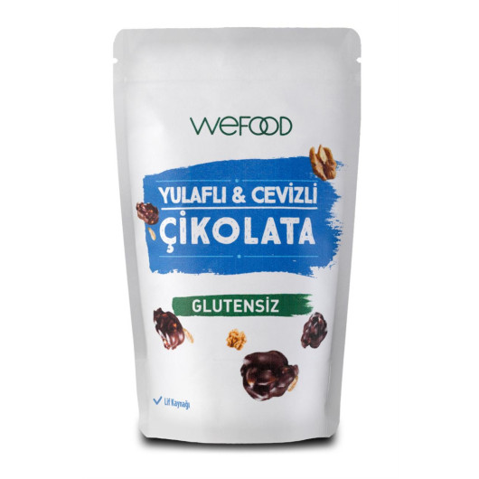 Wefood Gluten Free Oat & Walnut Chocolate 40 Gr 3 Pcs