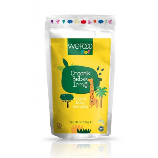 Wefood Kids Organic Baby Semolina 250 Gr