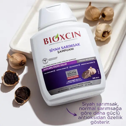 امبولات بيوكسين Bioxcin +شامبو بيوكسين بخلاصة الثوم