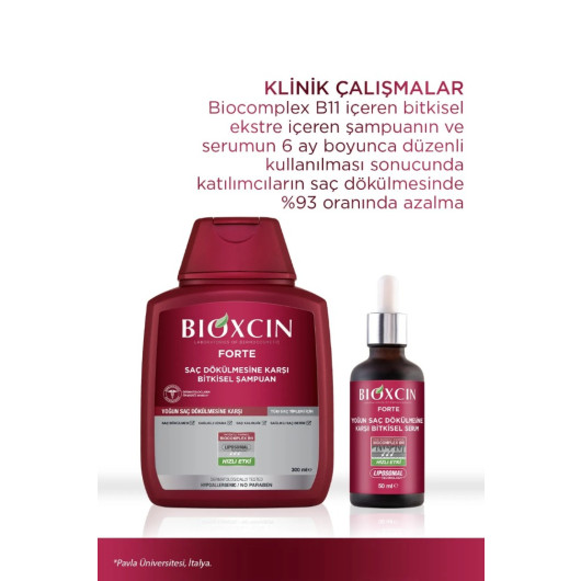 Bioxine Shampoo For Hair Loss, Shampoo For All Hair Types, 3 X 300 Ml