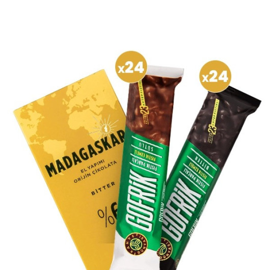 Geoffrek Dunyasi Coffee 48 Pieces + Madagascar Chocolate As