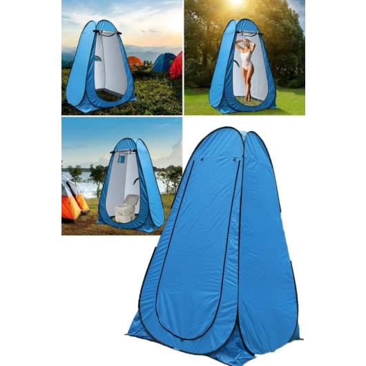 Mobee Blue Pyramid Tent For Changing Clothes And Bathroom