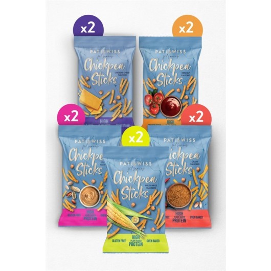 Mixed Stick Chickpea Chips Set 50 G X 10 Pieces